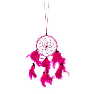 40cm x 11cm Dreamcatcher Traumfänger Neon Pink Indianer