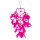45cm x 9cm Neon Pink  Dreamcatcher Herz Traumfänger Pinke Federn Deko