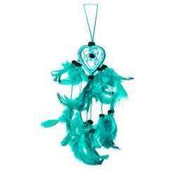 Ca 20cm x 4cm Herz Dreamcatcher Neon Türkis Auto...