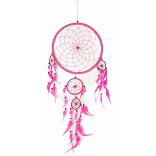 Riesen Ca 80cm  27cm Durchmesser Pink Dreamcatcher Traumfänger Indianer  Fair Trade